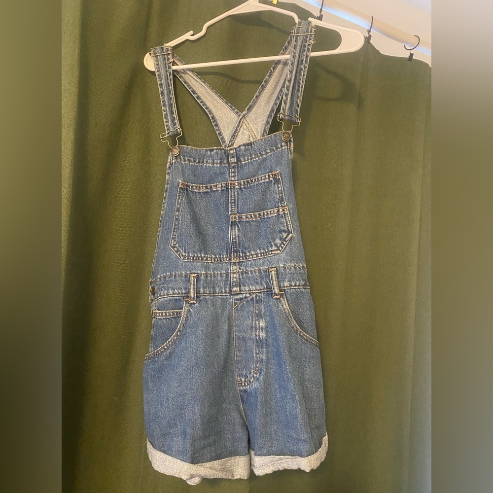 Free People Denim Overalls